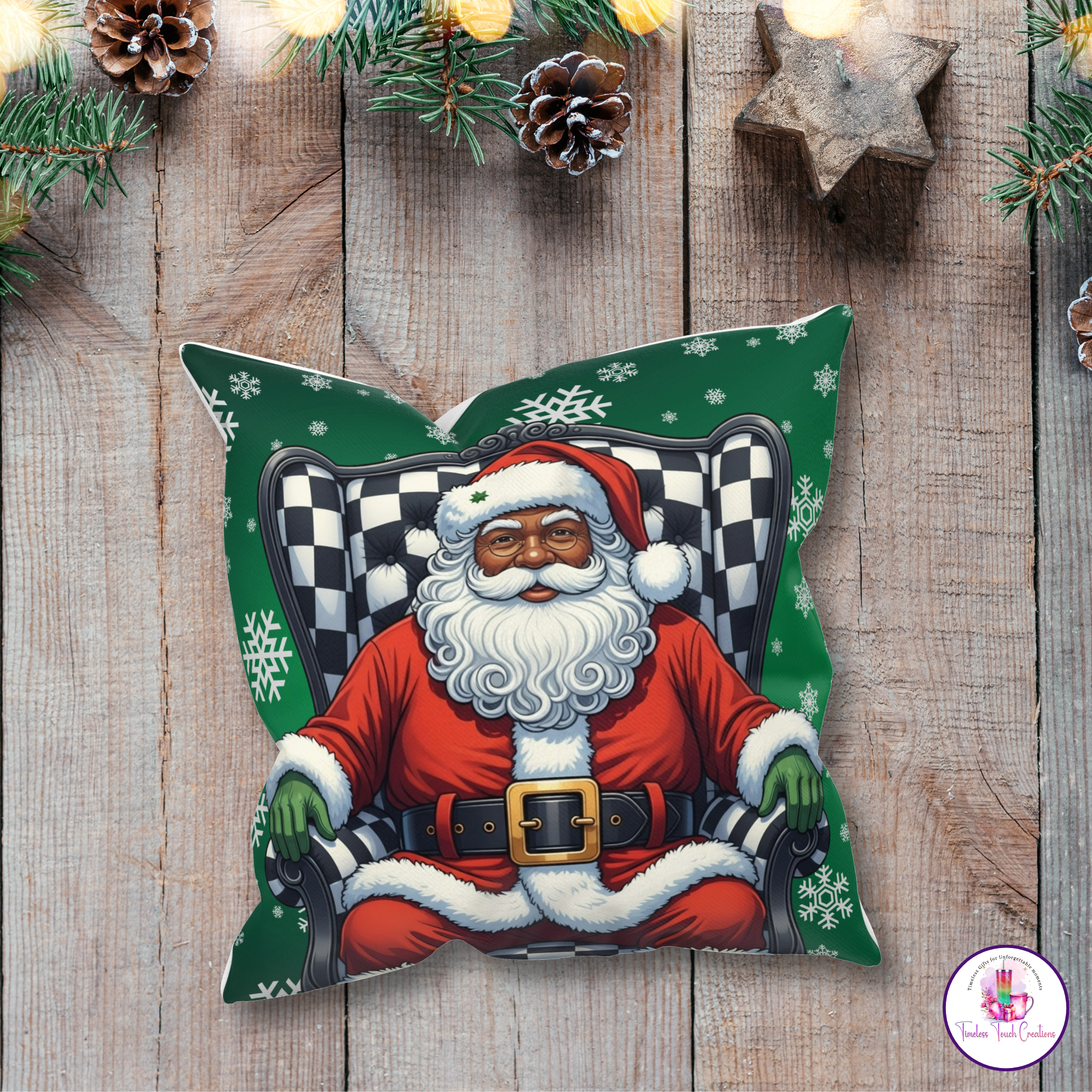 Custom Christmas Santa Pillowcase | Personalized Holiday Decorative Pillowcase with Santa Design for Christmas Decor