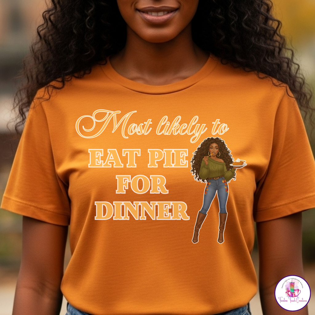 Funny Thanksgiving Shirt | Most Likely To Collection for Family and Friendsgiving | Gildan Softstyle Tee