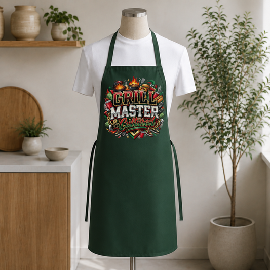 Grill Master and Cultured Apron | BBQ Cookout Apron Gift for Grill Lovers