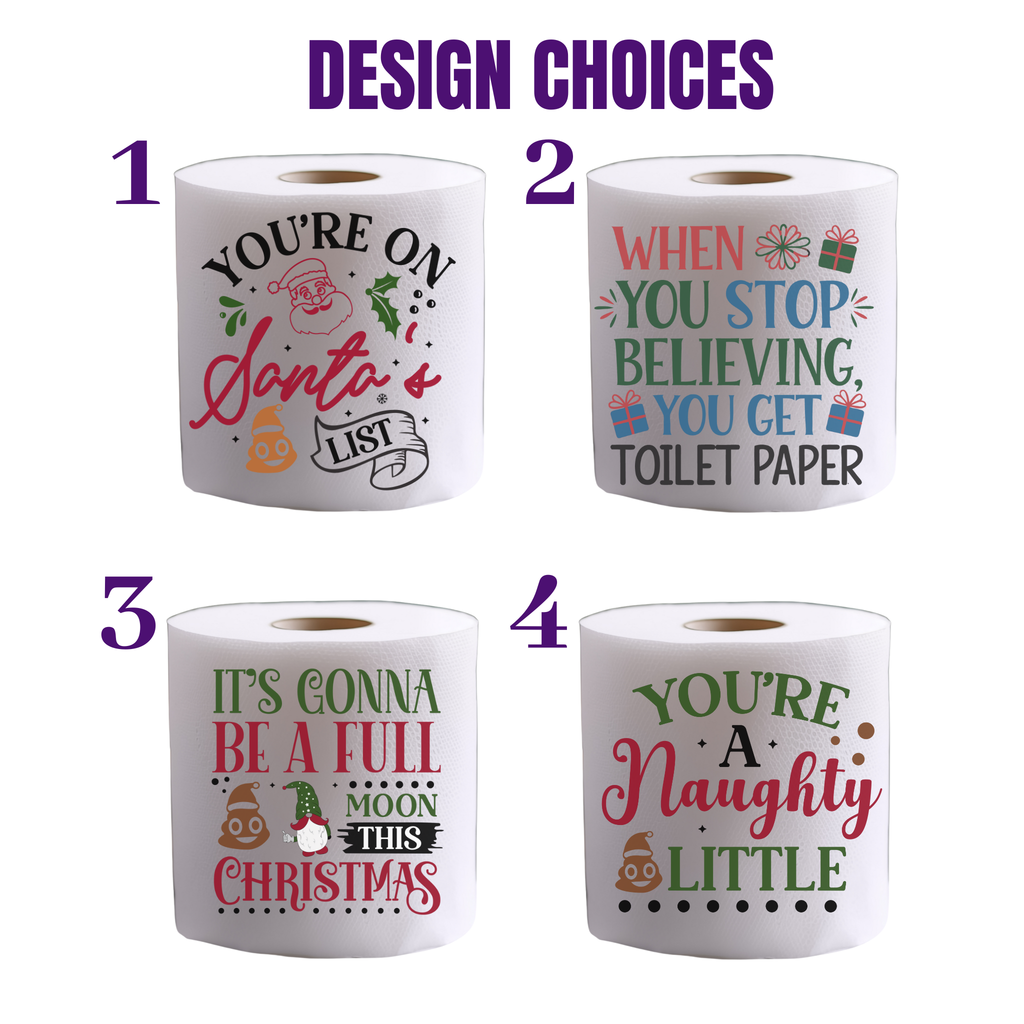 Funny Christmas Toilet Paper Gift | Holiday Gag Gift for White Elephant Parties