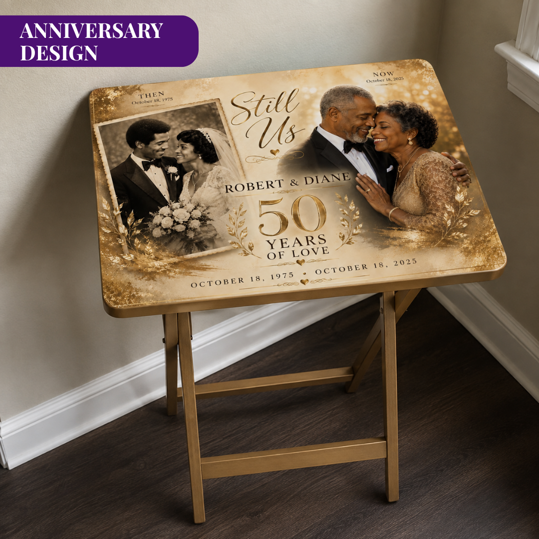 Custom TV Tray Table | Graduation Wedding Anniversary Gift