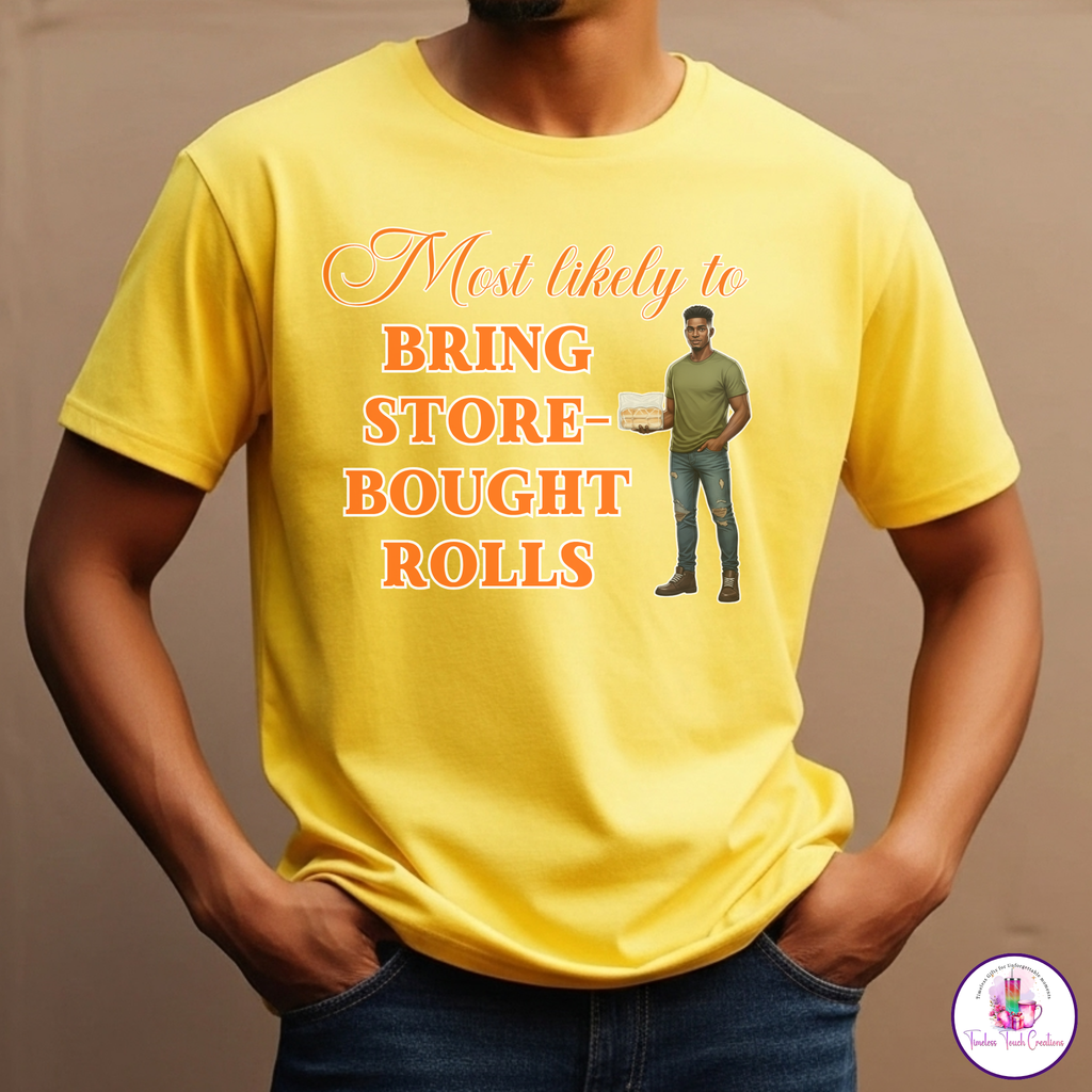 Funny Thanksgiving Shirt | Most Likely To Collection for Family and Friendsgiving | Gildan Softstyle Tee