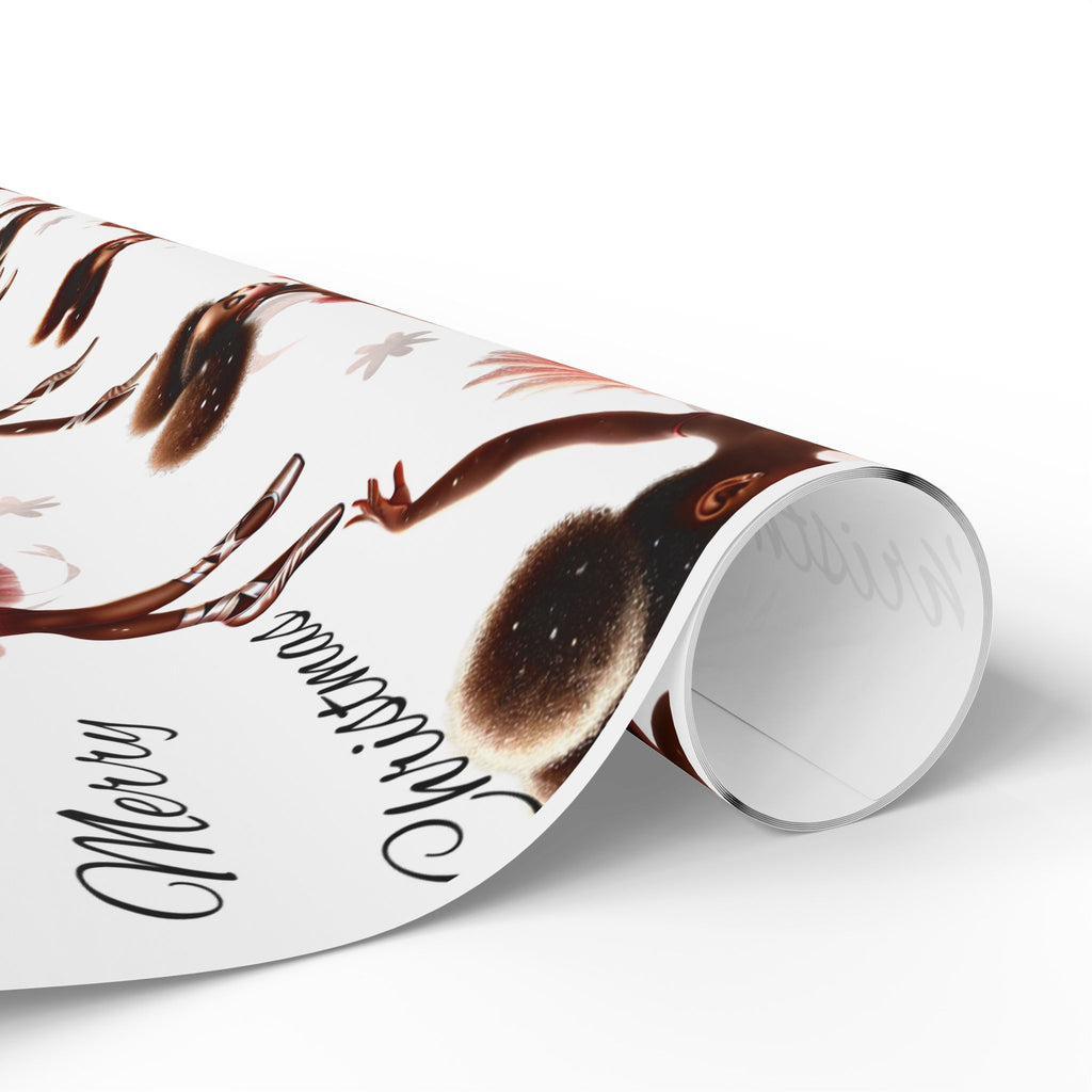 Merry Christmas Dancer Gift Wrap, Elegant Holiday Wrapping Paper for Christmas Presents, Festive Dance Design