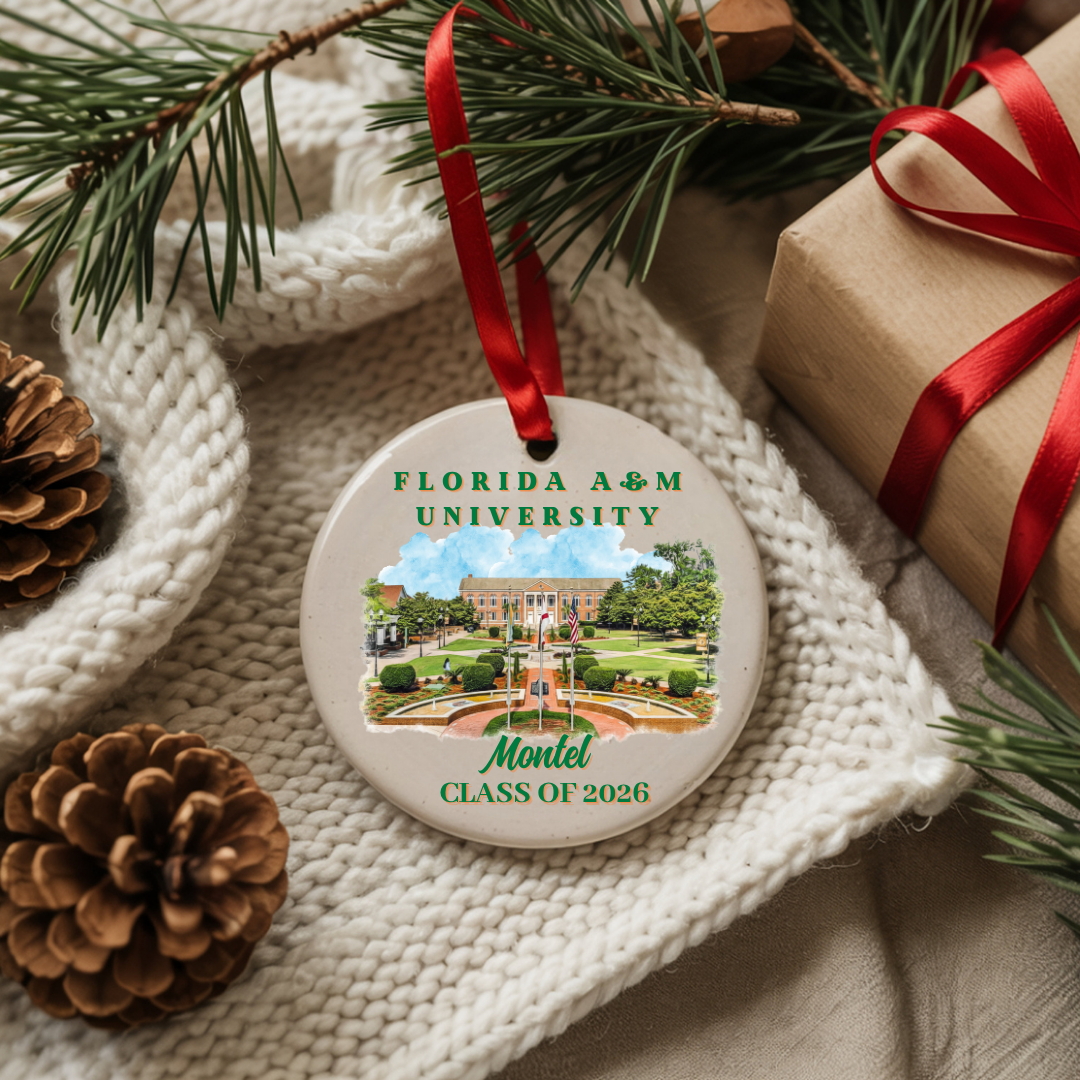 Personalized Graduation Ornament Custom College Ornament Class of Keepsake Gift