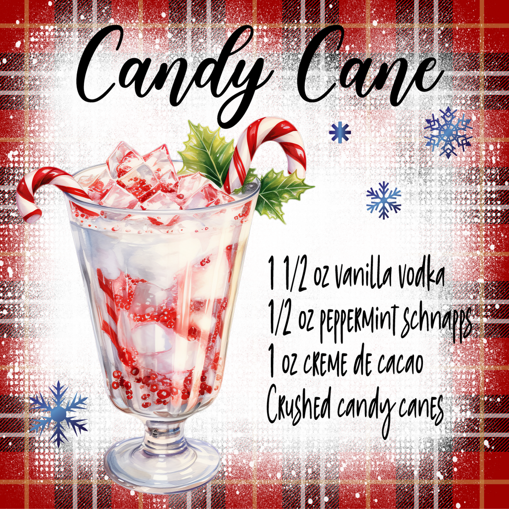 Holiday Coaster Christmas Drink Coasters for Home Bar and Kitchen Decor