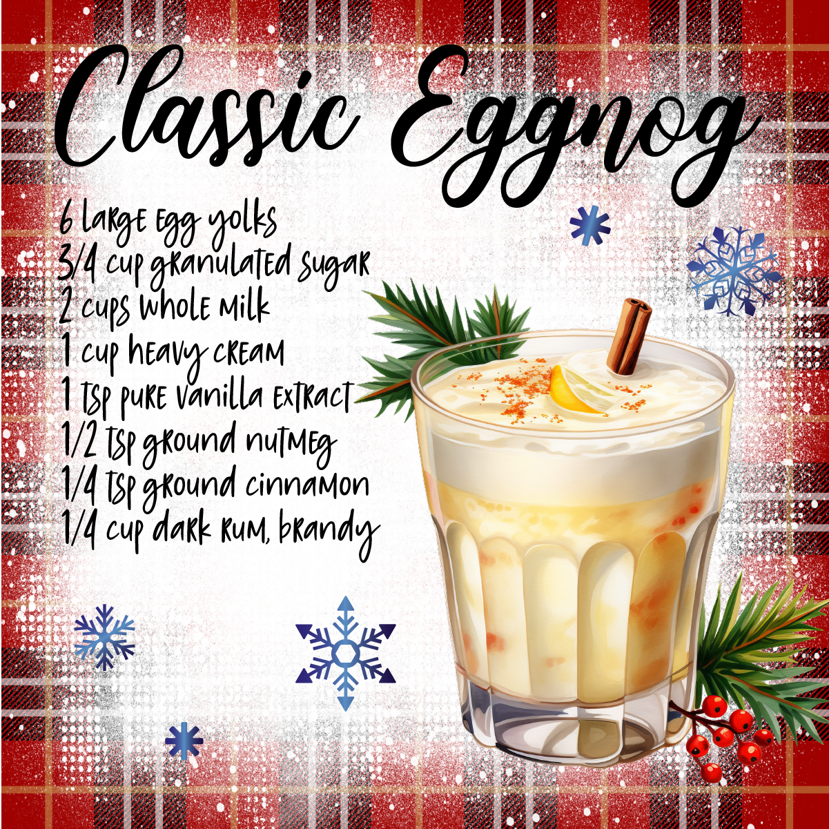 Holiday Coaster Christmas Drink Coasters for Home Bar and Kitchen Decor