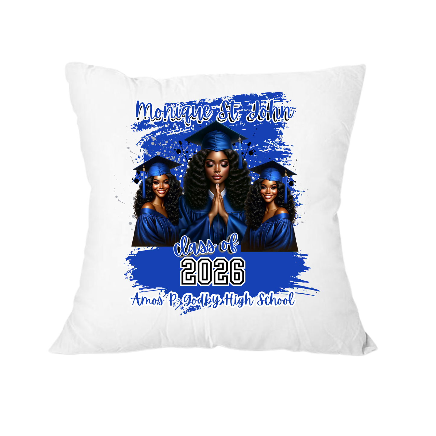 Graduation Pillow Case | Personalized Grad Gift and Keepsake Decor