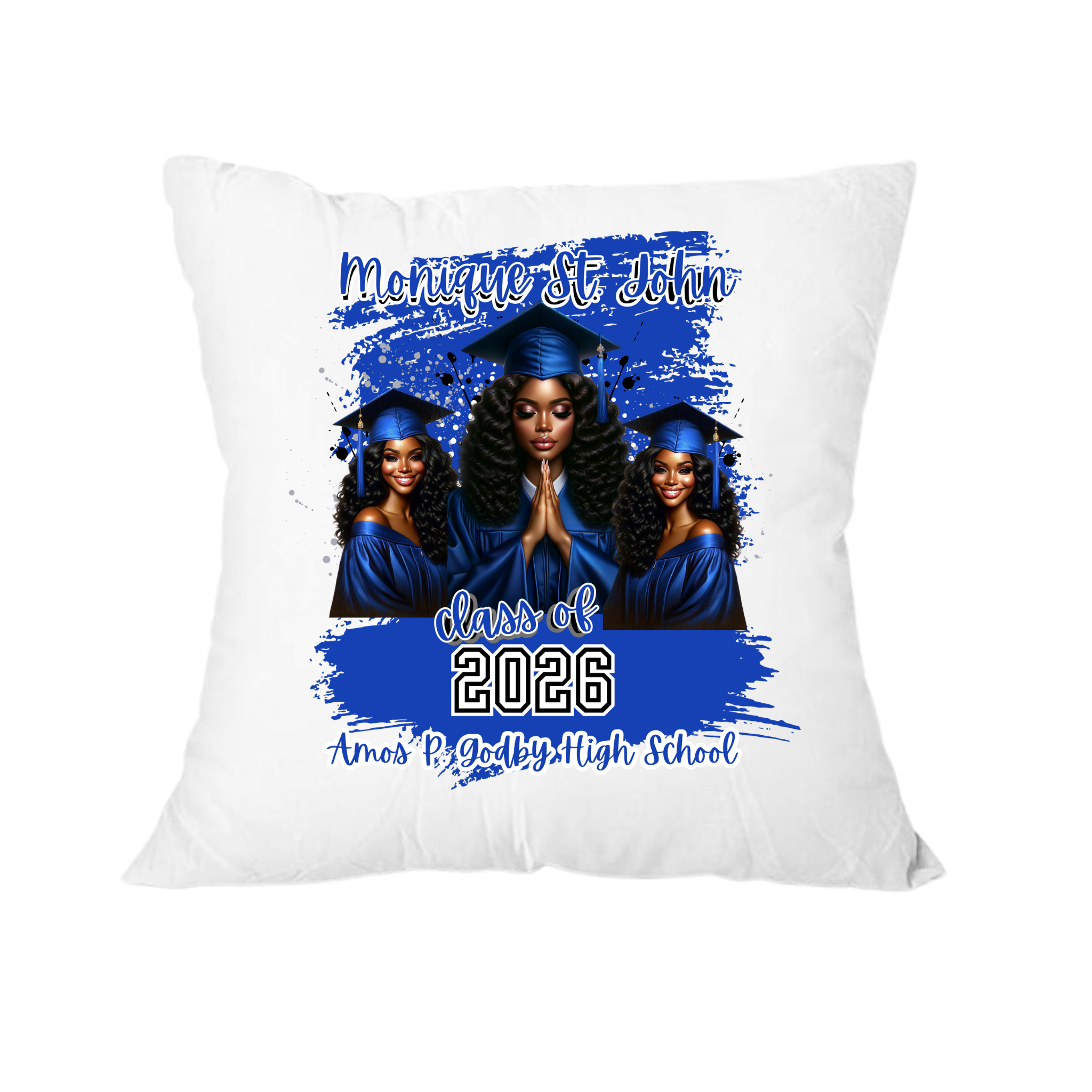 Graduation Pillow Case | Personalized Grad Gift and Keepsake Decor