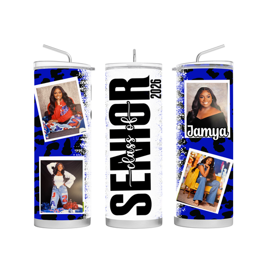 Custom Senior Photo Tumbler 2026 | Personalized Graduation Tumbler