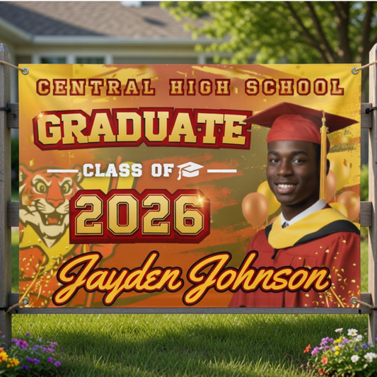 Personalized Graduation Banner | Custom Senior Party Decor
