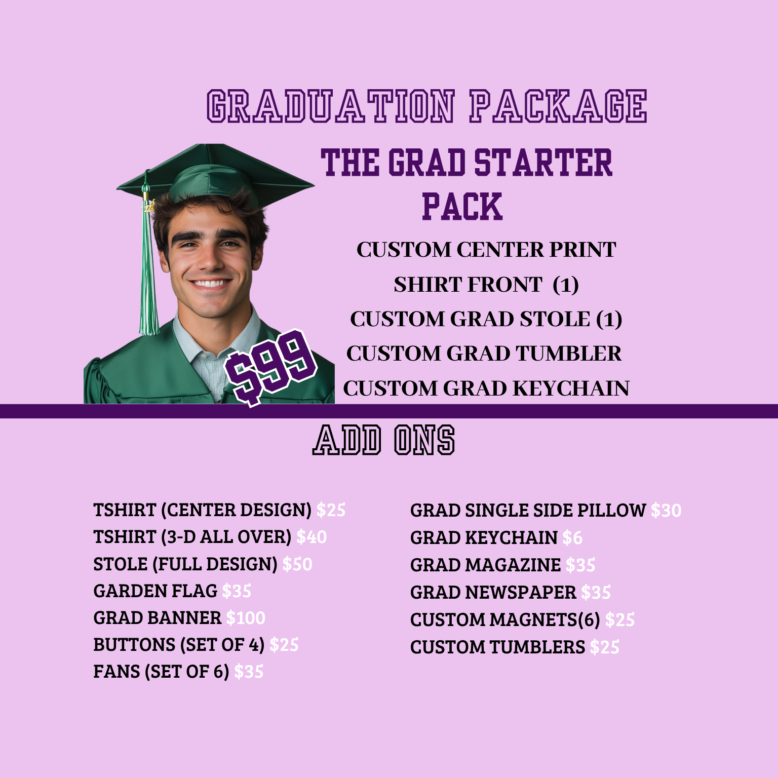 🎓 The Grad Starter Pack – Celebrate Your 2025 Graduate in Style