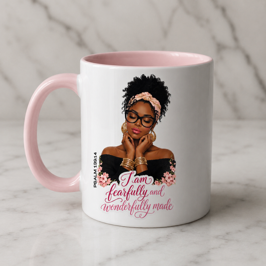 I Am Fearfully and Wonderfully Made Mug | Gift Mug for Women