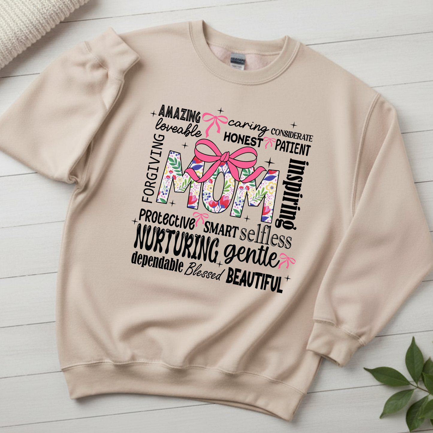 Mom Word Art Sweatshirt | Meaningful Mother's Day Gift