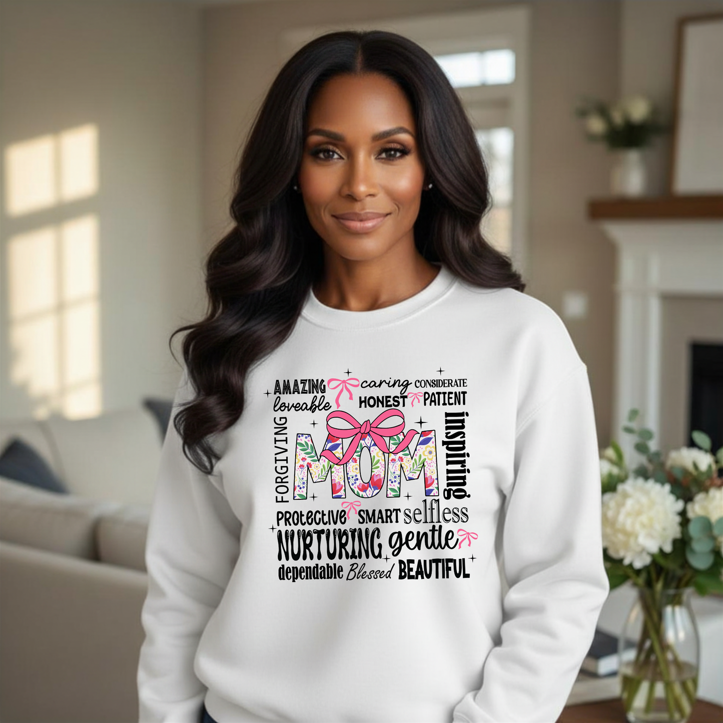 Mom Word Art Sweatshirt | Meaningful Mother's Day Gift