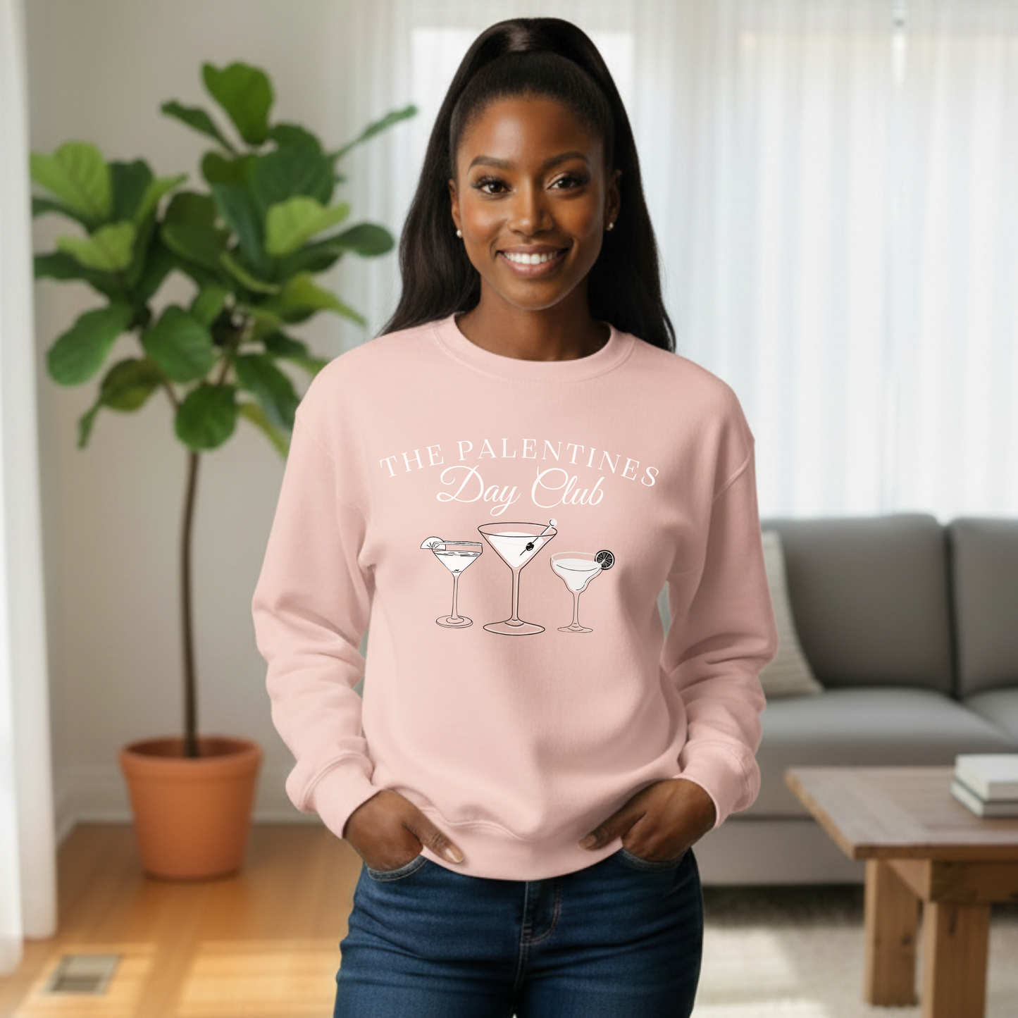 Palentines Day Club Cocktails Shirt - Custom Galentine's Day Apparel for Besties