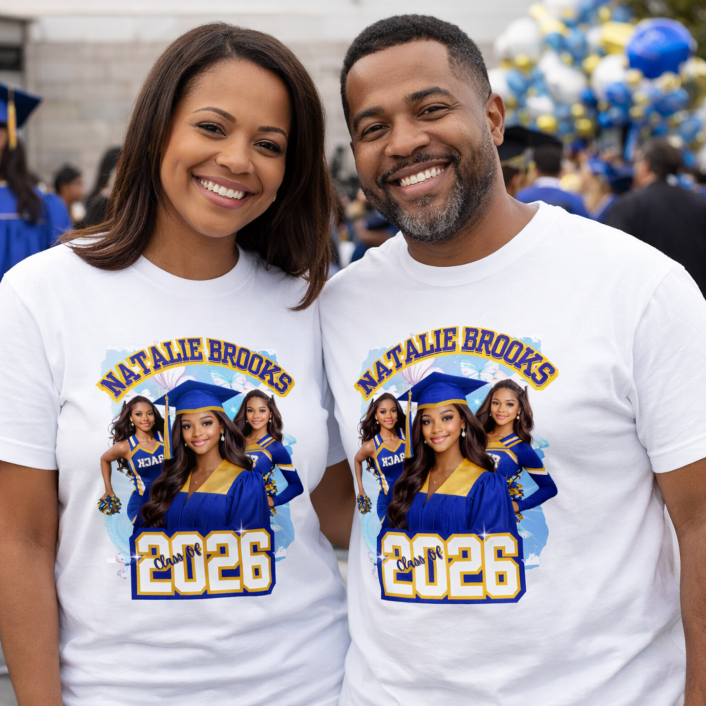 Personalized Graduation Gift Set | Class of 2026 | Shirt, Stole, Pillow & Fan