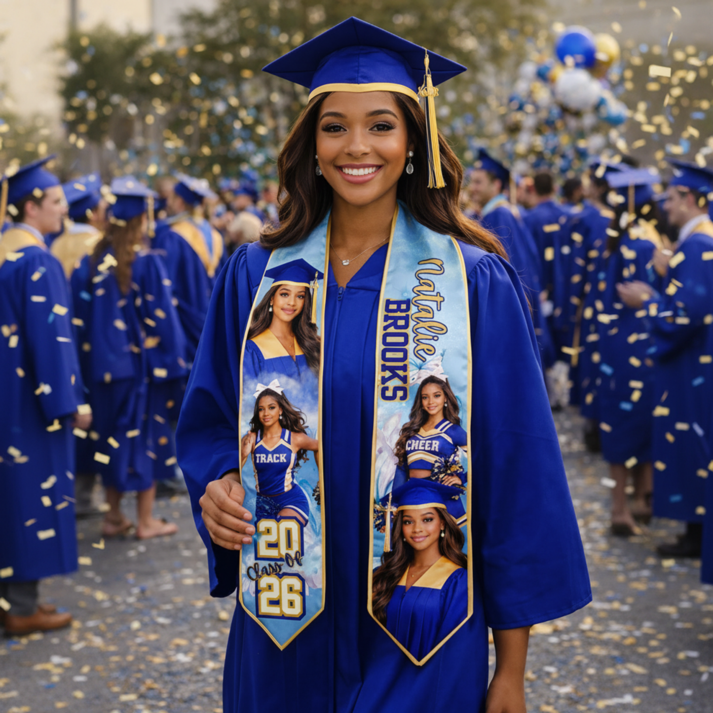 Personalized Graduation Gift Set | Class of 2026 | Shirt, Stole, Pillow & Fan