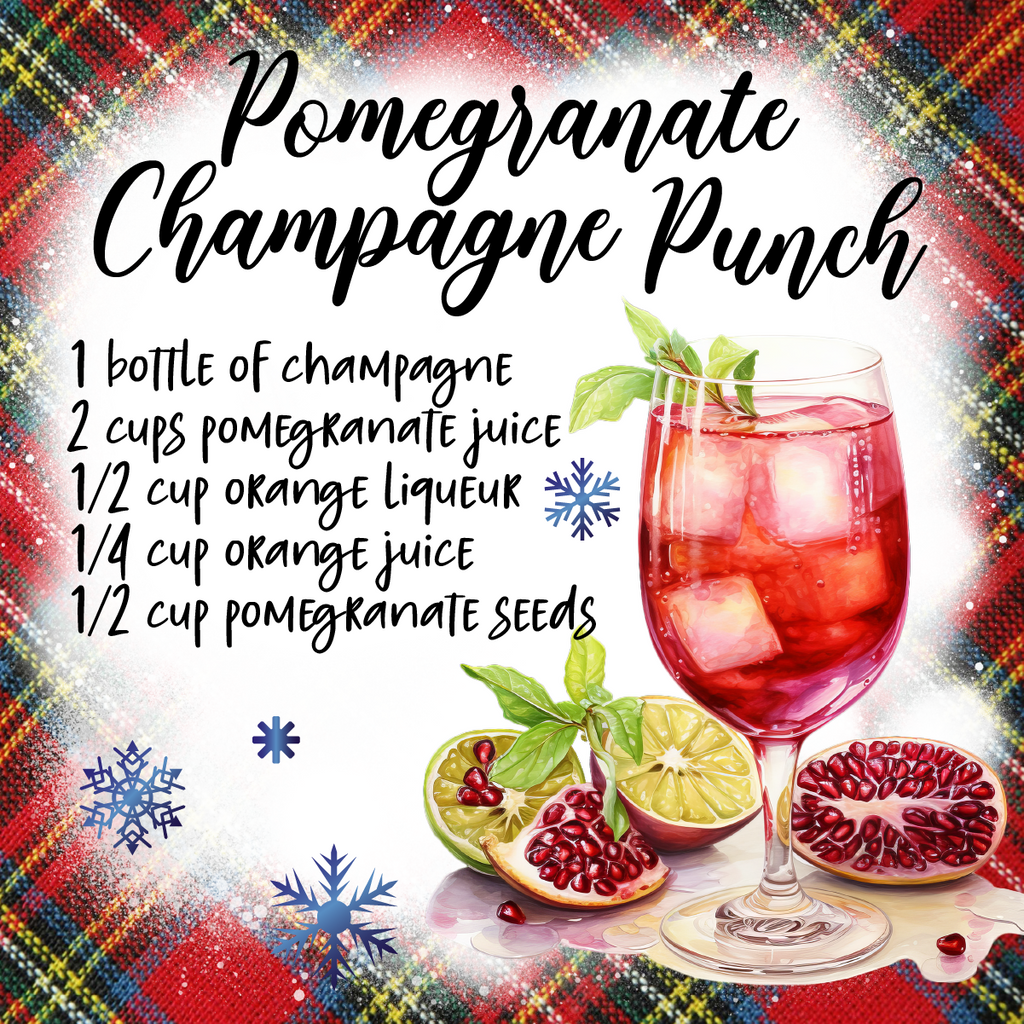 Holiday Coaster Christmas Drink Coasters for Home Bar and Kitchen Decor