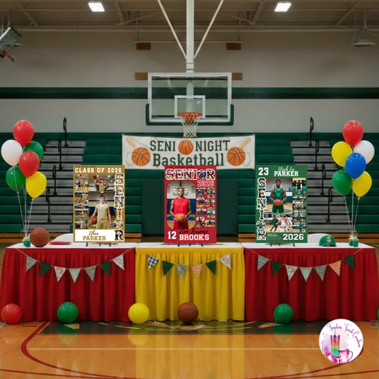 Personalized Basketball Senior Night Poster Custom Printed and Designed For You to Celebrate Your Senior Athlete