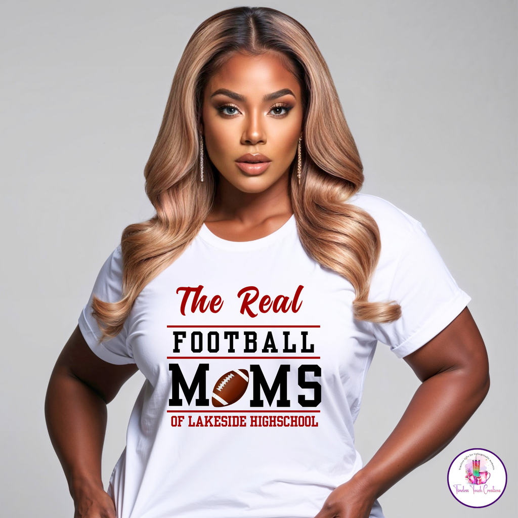 Real Moms Sports Mom Shirt, Custom Gildan T-Shirt, Sweatshirt, or Hoodie, Game Day Outfit for Proud Sports Moms, Sizes S-3XL