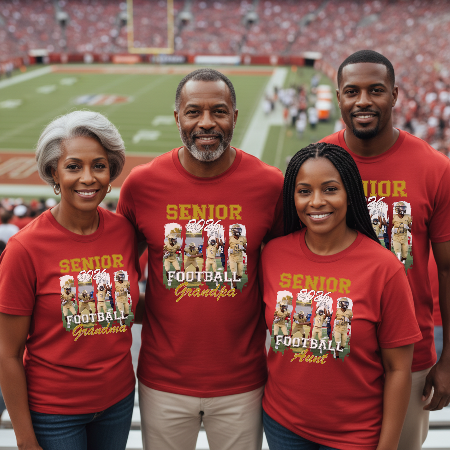 Senior 2026 Family Shirt Football Graduation Shirt