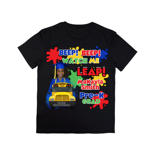 Personalized PreK Graduation Shirt - Beep Beep Watch Me Leap