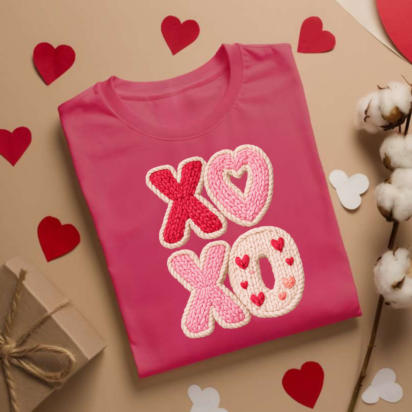 XOXO Faux Embroidery Tee & Sweatshirt