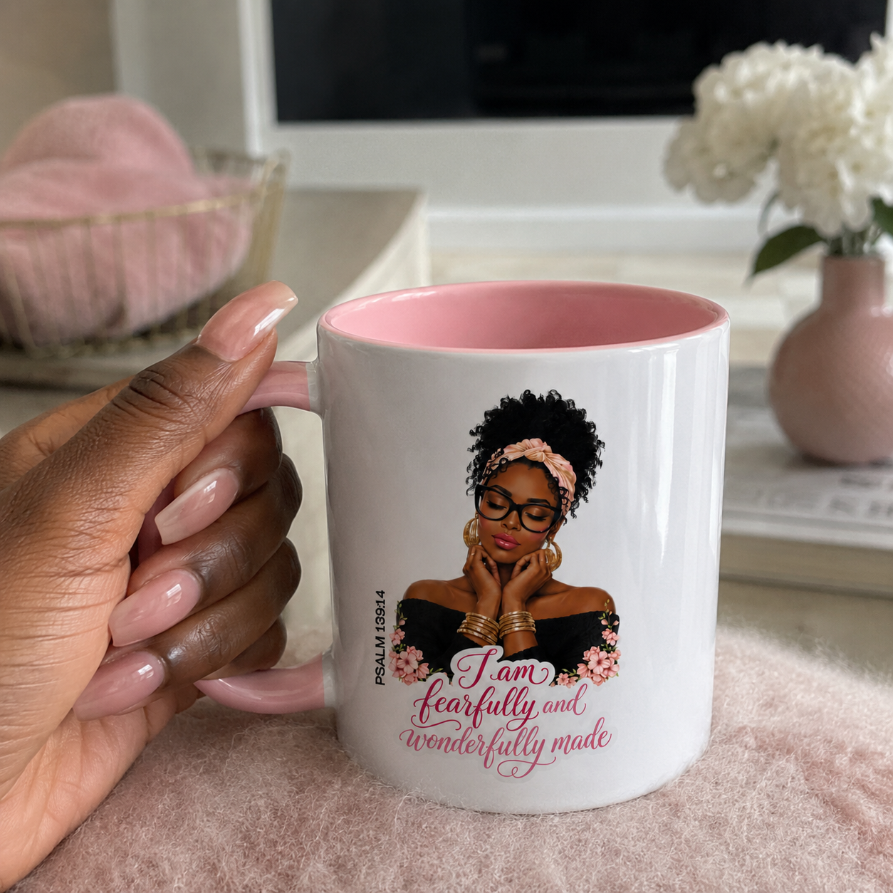 I Am Fearfully and Wonderfully Made Mug | Gift Mug for Women