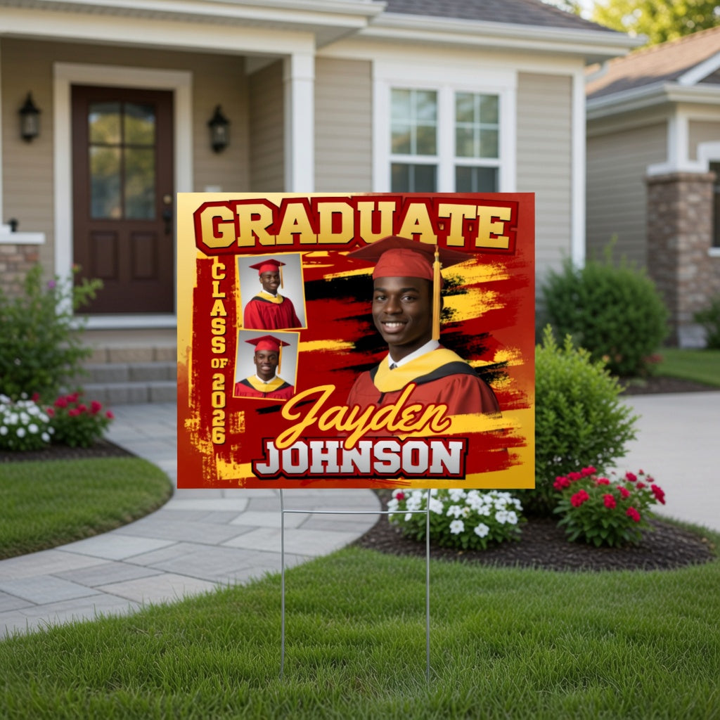 Graduation Yard Sign Personalized | Custom Senior Yard Sign