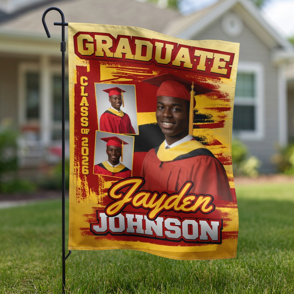 Personalized Graduation Garden Flag | Custom Senior Gift