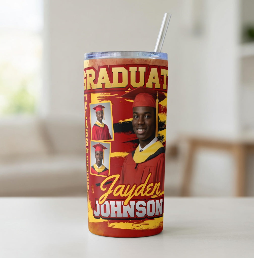 Personalized Graduation Tumbler 20oz | Custom Senior Gift