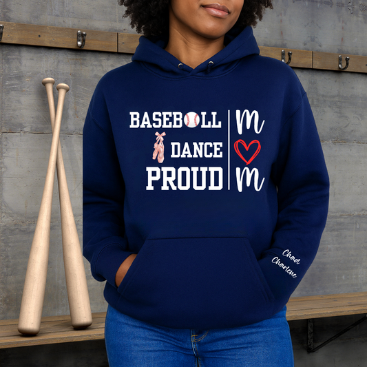 Custom Sports Mom or Dad Shirt Gildan T Shirt Long Sleeve Crewneck Sweatshirt and Hoodie